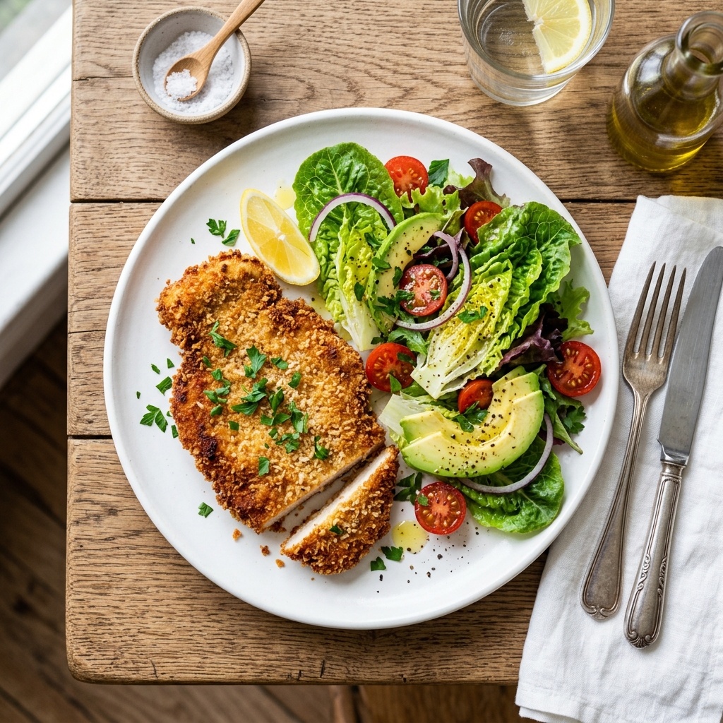 Milanesa al Horno uruguaya